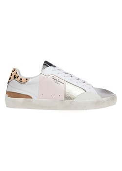 Pepe Jeans FOOTWEAR Skórzane sneakersy &quot;Lane Sweet&quot; ze wzorem ze sklepu Limango Polska w kategorii Buty sportowe damskie - zdjęcie 177471046