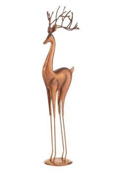 J Line Figurka dekoracyjna &quot;Reindeer&quot; w kolorze miedzianym - 14,5 x 54 x 10 cm ze sklepu Limango Polska w kategorii Dekoracje - zdjęcie 177471368