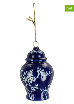Kersten Bombki (4 szt.) &quot;Jar&quot; w kolorze niebieskim- 8 cm ze sklepu Limango Polska w kategorii Dekoracje bożonarodzeniowe - zdjęcie 177472145