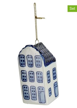 Kersten Bombki (2 szt.) &quot;Canal House&quot; w kolorze biało-niebieskim- 9 cm ze sklepu Limango Polska w kategorii Dekoracje bożonarodzeniowe - zdjęcie 177472149