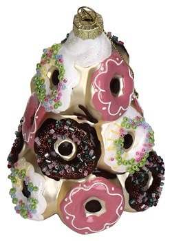 Kersten Bombka &quot;Donuts&quot; ze wzorem - wys. 12,7 cm ze sklepu Limango Polska w kategorii Dekoracje bożonarodzeniowe - zdjęcie 177472199
