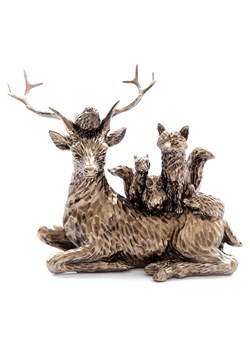 SiL Interiors Figurka dekoracyjna &quot;Reindeer &amp; Calf&quot; w kolorze złotym - wys. 17 cm ze sklepu Limango Polska w kategorii Dekoracje - zdjęcie 177472757