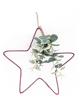 SiL Interiors Zawieszka dekoracyjna &quot;Star&apos;&apos; w kolorze czerwono-zielonym - Ø 33 cm ze sklepu Limango Polska w kategorii Dekoracje - zdjęcie 177472805