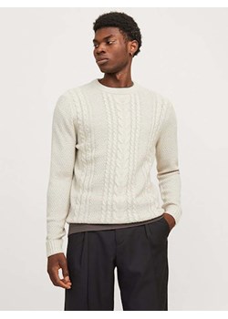 Jack &amp; Jones Sweter w kolorze kremowym ze sklepu Limango Polska w kategorii Swetry męskie - zdjęcie 177473119