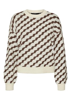 Vero Moda Sweter w kolorze kremowo-brązowym ze sklepu Limango Polska w kategorii Swetry damskie - zdjęcie 177475708