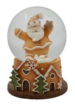Clayre &amp; Eef Kula śnieżna w kolorze jasnobrązowo-zielonym - wys. 6 x Ø 5 cm ze sklepu Limango Polska w kategorii Dekoracje - zdjęcie 177475837
