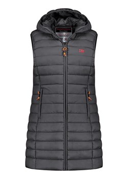 Geographical Norway Kamizelka pikowana "Vatikolor" w kolorze antracytowym ze sklepu Limango Polska w kategorii Kamizelki damskie - zdjęcie 177476066