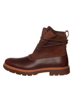 Clarks Skórzane botki &quot;Trace Duck&quot; w kolorze brązowym ze sklepu Limango Polska w kategorii Buty zimowe męskie - zdjęcie 177476586