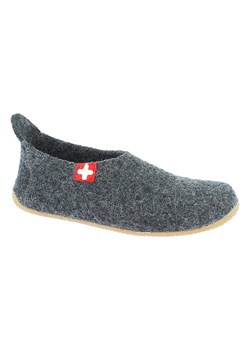 Living Kitzbühel Wełniane kapcie &quot;Gipfelkreuz&quot; w kolorze antracytowym ze sklepu Limango Polska w kategorii Kapcie damskie - zdjęcie 177479106
