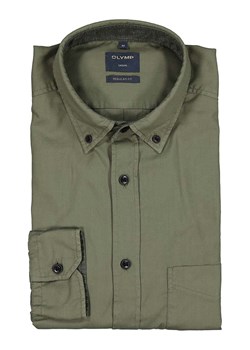 OLYMP Koszula &quot;Casual&quot; - Regular fit - w kolorze khaki ze sklepu Limango Polska w kategorii Koszule męskie - zdjęcie 177479527