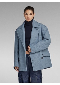 G-Star Wełniana kurtka w kolorze błękitnym ze sklepu Limango Polska w kategorii Kurtki damskie - zdjęcie 177481829