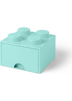 LEGO Pojemnik &quot;Brick 4&quot; w kolorze błękitnym z szufladami - 25 x 18 x 25 cm ze sklepu Limango Polska w kategorii Przechowywanie - zdjęcie 177485219