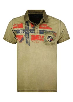 Geographical Norway Koszulka polo &quot;Kamo&quot; w kolorze khaki ze sklepu Limango Polska w kategorii T-shirty chłopięce - zdjęcie 177486086