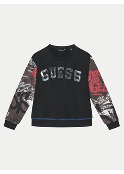 Guess Bluza L5RQ01 KA6R4 Czarny Regular Fit ze sklepu MODIVO w kategorii Bluzy chłopięce - zdjęcie 177487005