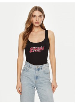Guess Top W5RP03 KA0H1 Czarny Regular Fit ze sklepu MODIVO w kategorii Bluzki damskie - zdjęcie 177489248