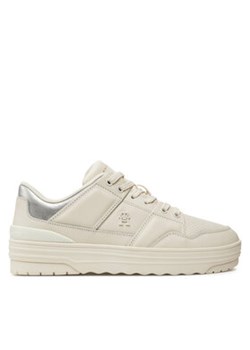 Tommy Hilfiger Sneakersy FW0FW08326 Beżowy ze sklepu MODIVO w kategorii Buty sportowe damskie - zdjęcie 177491648