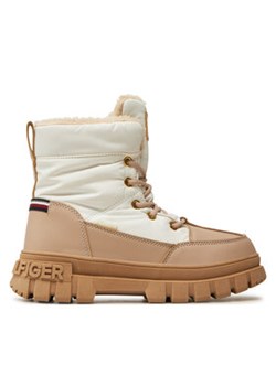 Tommy Hilfiger Śniegowce Fur Boot T3A5-33609-1695 S Beżowy ze sklepu MODIVO w kategorii Buty zimowe dziecięce - zdjęcie 177496675