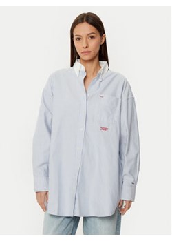 Tommy Jeans Koszula DW0DW20209 Niebieski Oversize ze sklepu MODIVO w kategorii Koszule damskie - zdjęcie 177498346