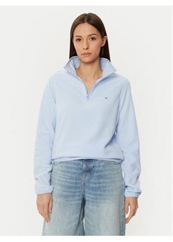 Tommy Jeans Polar DW0DW19751 Błękitny Regular Fit ze sklepu MODIVO w kategorii Bluzy damskie - zdjęcie 177500446