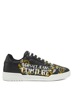 Sneakersy Versace Jeans Couture 78YA3SD1 Czarny ze sklepu eobuwie.pl w kategorii Buty sportowe męskie - zdjęcie 177505575