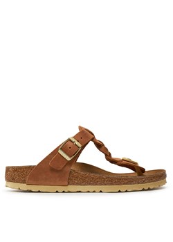 Japonki Birkenstock Gizeh Braided 1021336 Brązowy ze sklepu eobuwie.pl w kategorii Klapki damskie - zdjęcie 177506115