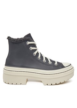 Trampki Converse Chuck Taylor All Star Lugged Heel Sherpa A10152C 094 Granatowy ze sklepu eobuwie.pl w kategorii Trampki damskie - zdjęcie 177506215