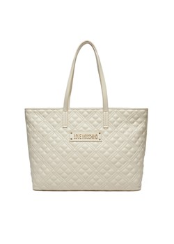 Torebka LOVE MOSCHINO JC4166PP1MLA0110 Écru ze sklepu eobuwie.pl w kategorii Torby Shopper bag - zdjęcie 177506505