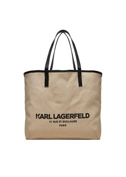 Torebka KARL LAGERFELD 245W3856 Beżowy ze sklepu eobuwie.pl w kategorii Torby Shopper bag - zdjęcie 177506507