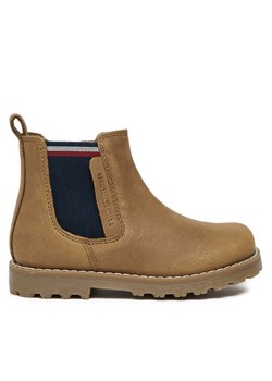 Trzewiki Tommy Hilfiger T1X5-33700-0124 M Brązowy ze sklepu eobuwie.pl w kategorii Buty zimowe dziecięce - zdjęcie 177506946