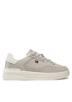 Sneakersy Tommy Hilfiger Essent Basket FW0FW08615 Szary ze sklepu eobuwie.pl w kategorii Buty sportowe damskie - zdjęcie 177507497