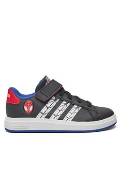 Sneakersy adidas Marvel's Spider-Man Grand Court JS0742 Czarny ze sklepu eobuwie.pl w kategorii Buty sportowe damskie - zdjęcie 177508109