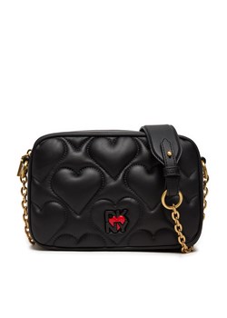 Torebka DKNY Heart Of Ny Quilted Camera Bag R43EZE99 Czarny ze sklepu eobuwie.pl w kategorii Kopertówki - zdjęcie 177508439