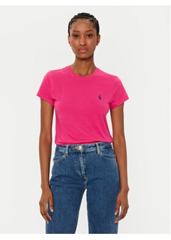 Polo Ralph Lauren T-Shirt 211898698031 Różowy Regular Fit ze sklepu MODIVO w kategorii Bluzki damskie - zdjęcie 177509507