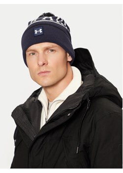 Under Armour Czapka M Halftime Pom Beanie 1386634-410 Granatowy ze sklepu MODIVO w kategorii Czapki zimowe męskie - zdjęcie 177510286