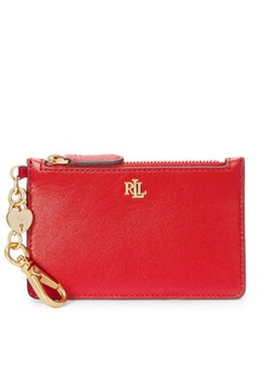 LAUREN RALPH LAUREN Etui na karty kredytowe 432962368003 Czerwony ze sklepu MODIVO w kategorii Portfele damskie - zdjęcie 177513637