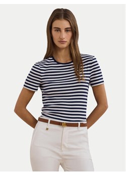 LAUREN RALPH LAUREN T-Shirt 200957662001 Granatowy Slim Fit ze sklepu MODIVO w kategorii Bluzki damskie - zdjęcie 177517839