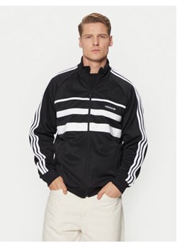 adidas Bluza The First Track JP1046 Czarny Regular Fit ze sklepu MODIVO w kategorii Bluzy męskie - zdjęcie 177521539