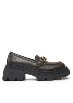 TWINSET Loafersy 242TGT114 Brązowy ze sklepu MODIVO w kategorii Lordsy damskie - zdjęcie 177522176