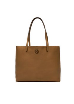 Tory Burch Torebka Mcgraw Tote 152221 Brązowy ze sklepu MODIVO w kategorii Torby Shopper bag - zdjęcie 177522237