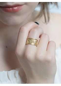 Obrączka - Wianuszki pozłacane ze sklepu Venus Galeria - Magiczny Ogród Biżuterii Srebrnej w kategorii Pierścionki - zdjęcie 177527918
