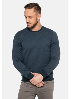 BLUZA CLUB Z OKRĄGŁYM DEKOLTEM NIEBIESKI ze sklepu Recman w kategorii Bluzy męskie - zdjęcie 177532349