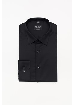 KOSZULA VERSONE 3092E DŁUGI RĘKAW CUSTOM FIT CZERŃ ze sklepu Recman w kategorii Koszule męskie - zdjęcie 177532799