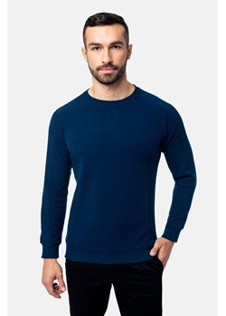 BLUZA CREW Z OKRĄGŁYM DEKOLTEM GRANAT ze sklepu Recman w kategorii Bluzy męskie - zdjęcie 177532985