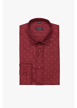 KOSZULA CORSINI 3127T DŁUGI RĘKAW SLIM FIT BORDO ze sklepu Recman w kategorii Koszule męskie - zdjęcie 177533216