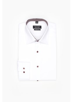 KOSZULA BEXLEY 2400/1E DŁUGI RĘKAW SLIM FIT BIAŁA Z BAWEŁNĄ ze sklepu Recman w kategorii Koszule męskie - zdjęcie 177535229
