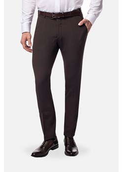 SPODNIE CLASSIC TRECATE 318 BRĄZOWE Z WEŁNĄ ze sklepu Recman w kategorii Spodnie męskie - zdjęcie 177535379