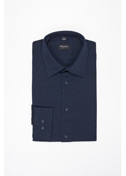 KOSZULA FORMENTO 3260D DŁUGI RĘKAW SLIM FIT GRANATOWA Z BAWEŁNY ze sklepu Recman w kategorii Koszule męskie - zdjęcie 177535655