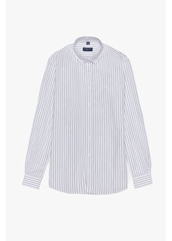 KOSZULA TENNIS CLUB 018 DŁUGI RĘKAW SLIM FIT BIAŁA Z BAWEŁNY ze sklepu Recman w kategorii Koszule męskie - zdjęcie 177535899