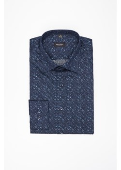 KOSZULA COLINE 3273E DŁUGI RĘKAW CUSTOM FIT GRANATOWA Z BAWEŁNY ze sklepu Recman w kategorii Koszule męskie - zdjęcie 177536226
