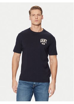 Gant T-Shirt 2003292 Granatowy Regular Fit ze sklepu MODIVO w kategorii T-shirty męskie - zdjęcie 177537035